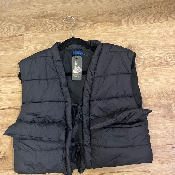 RACHEL Rachel Roy Puffer Vest Black One Size New - Picture 6 of 9
